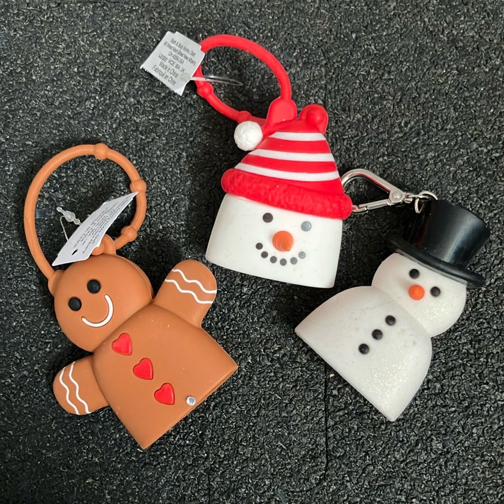 Christmas Themed Hand Santizer Holders      (Set of 3)